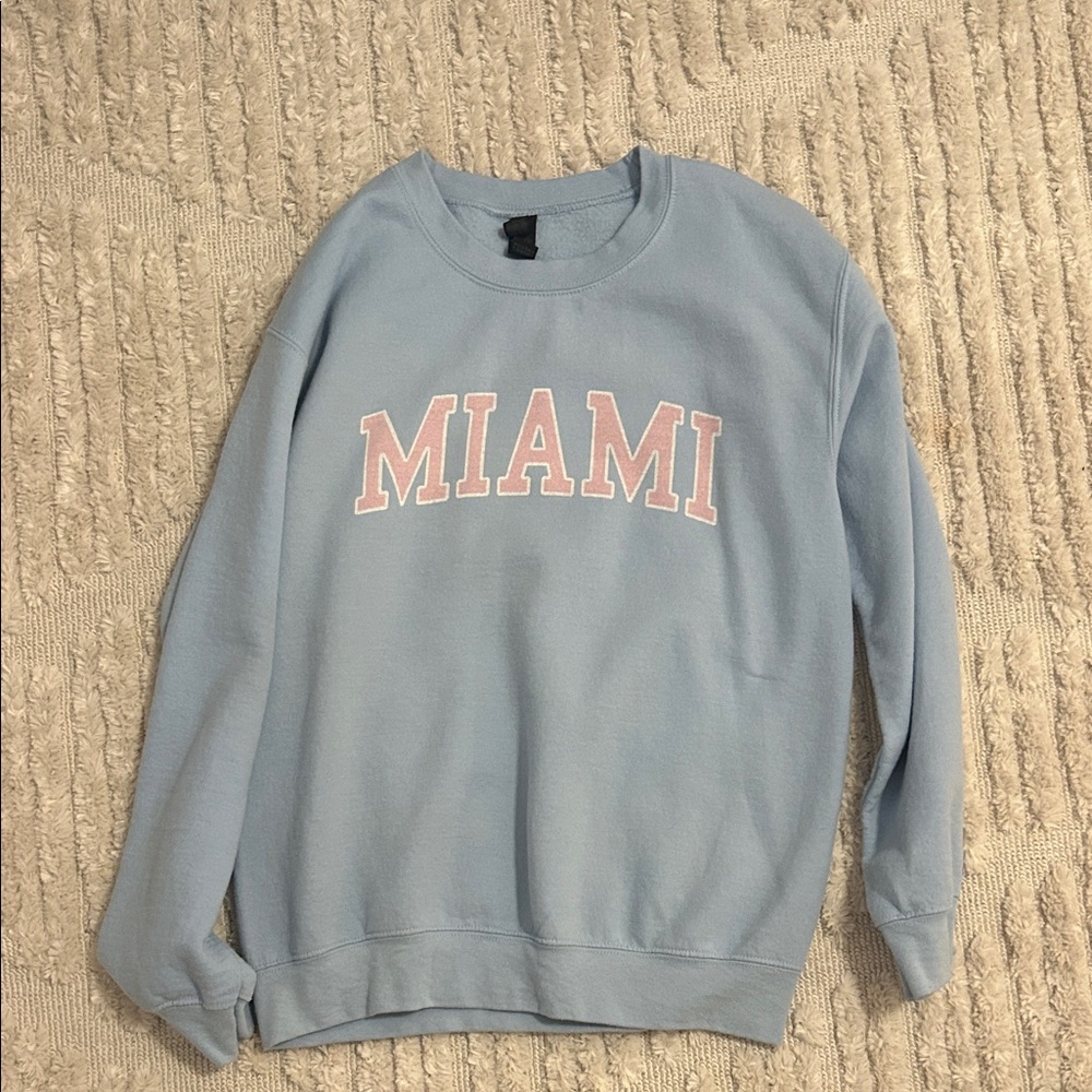Miami light blue sweatshirt
